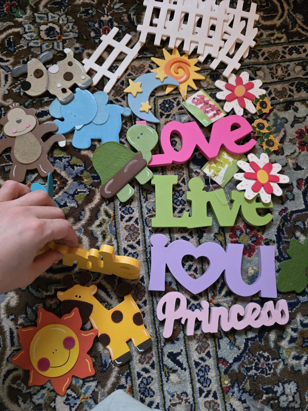 Assorted Craft Decor - Love, Live, Smile, Princess - photo 2
