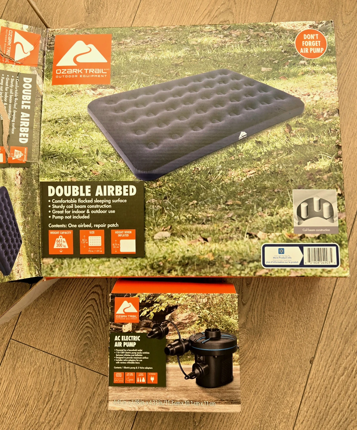 Ozark Trail Double Airbed with Pump