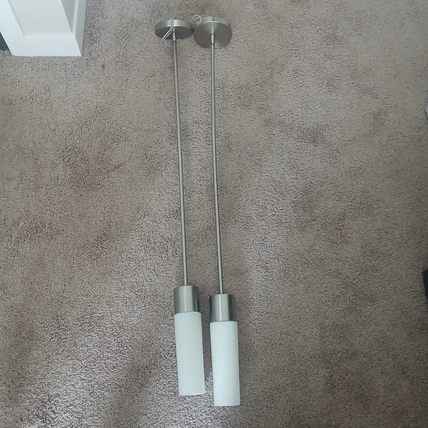 Set of 2 Modern Cylinder Pendant Lights