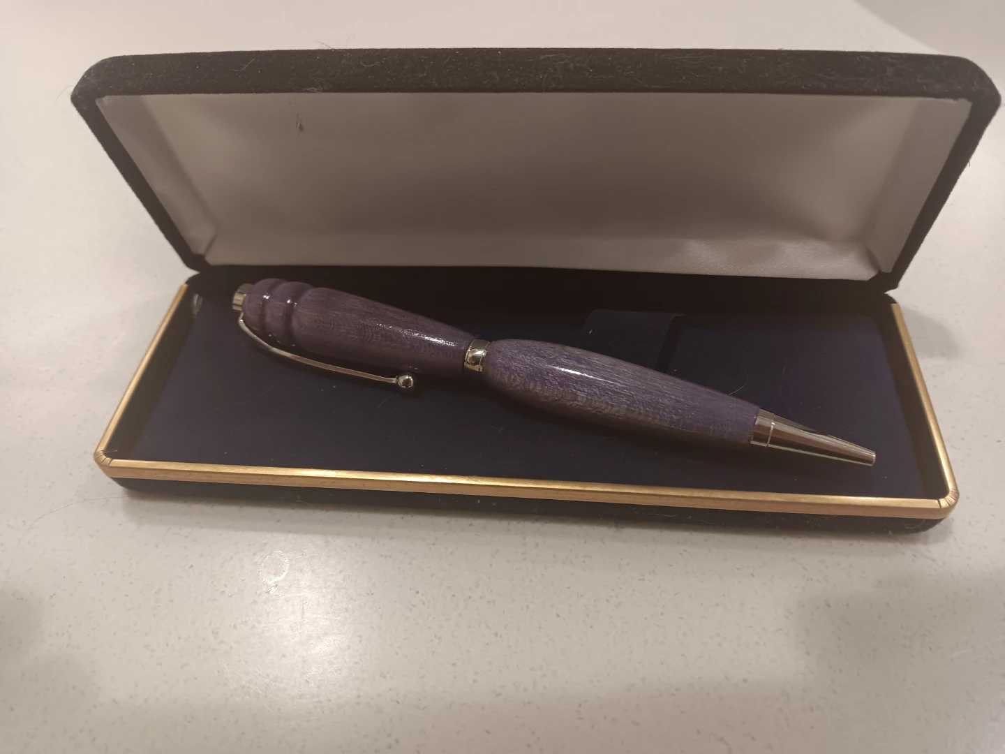 Purpleheart Wood Ballpoint Pen (purple)