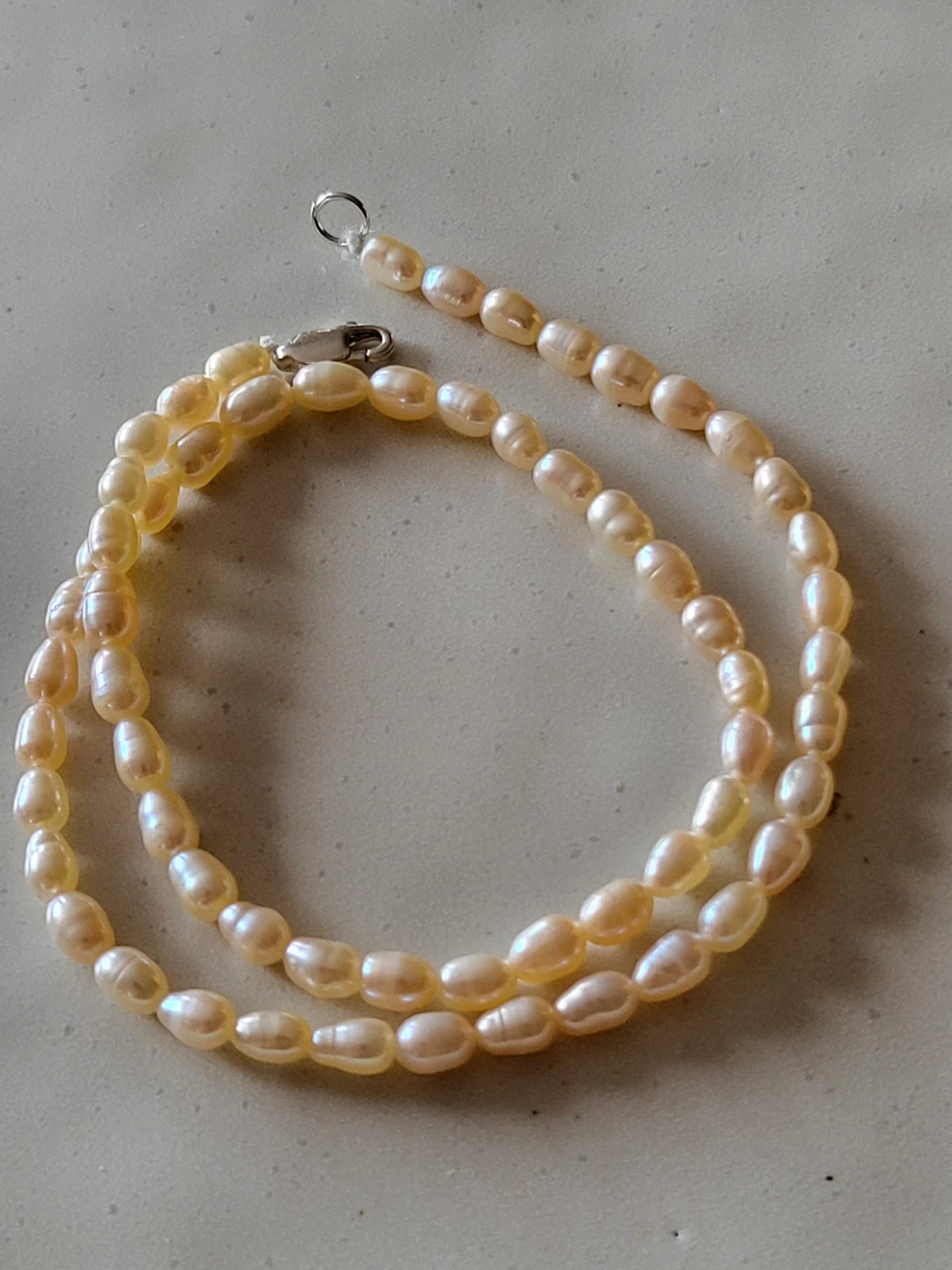 Peach Freshwater Pearl Bracelet - photo 2