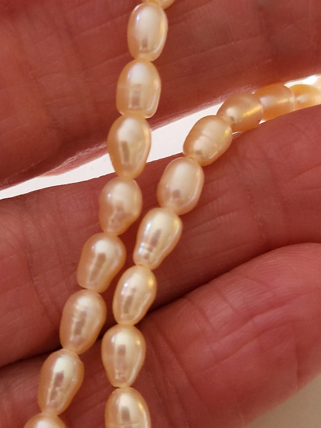Peach Freshwater Pearl Bracelet - photo 3