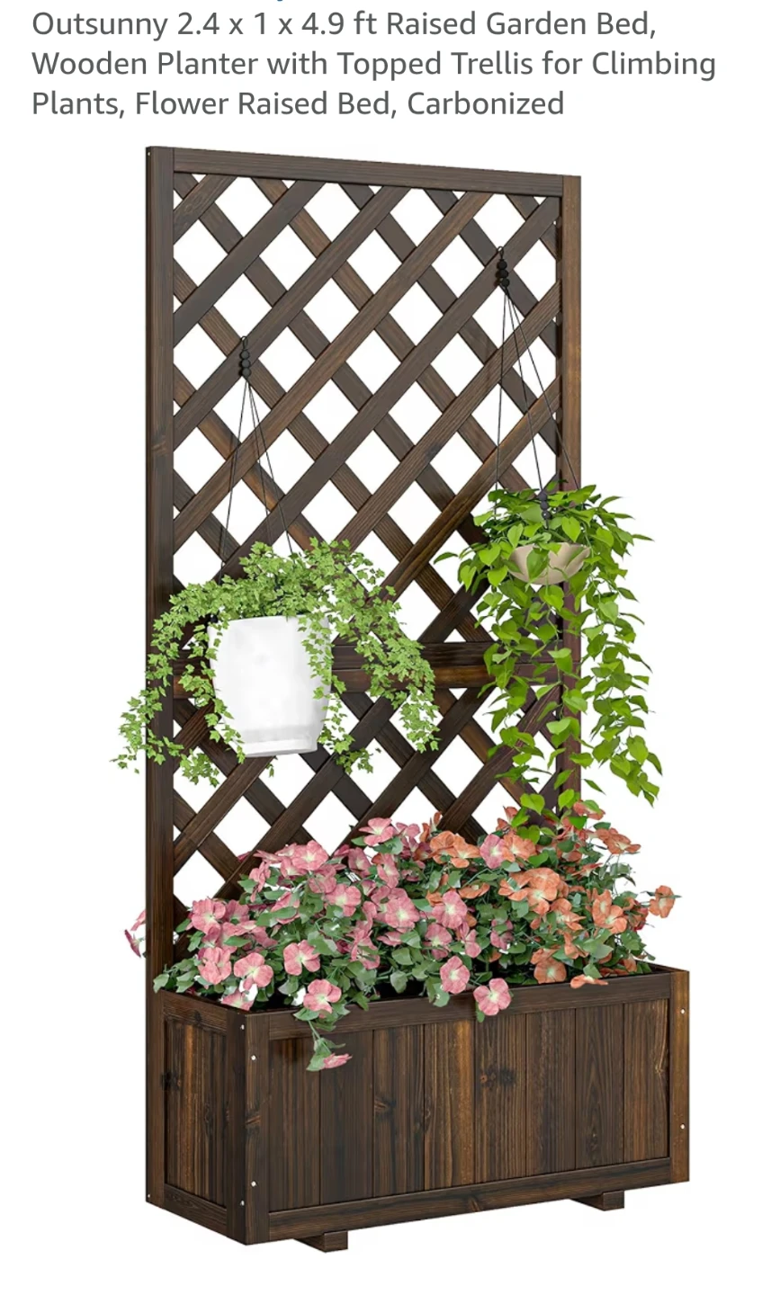 Planter box and trellis - brand new in box