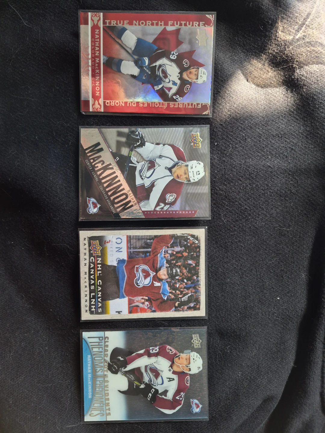 Nathan MacKinnon Hockey Cards - buy individual or together for$8
