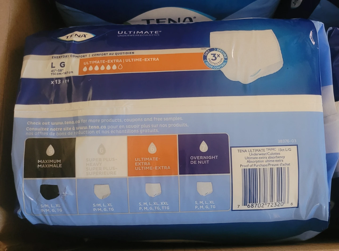 TENA Ultimate Underwear - Size Large - 13 count - photo 2