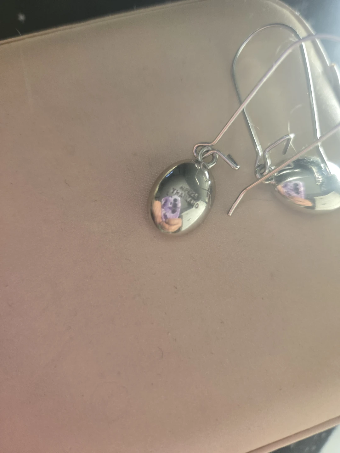 Sterling Silver Earrings - Oval Dangle