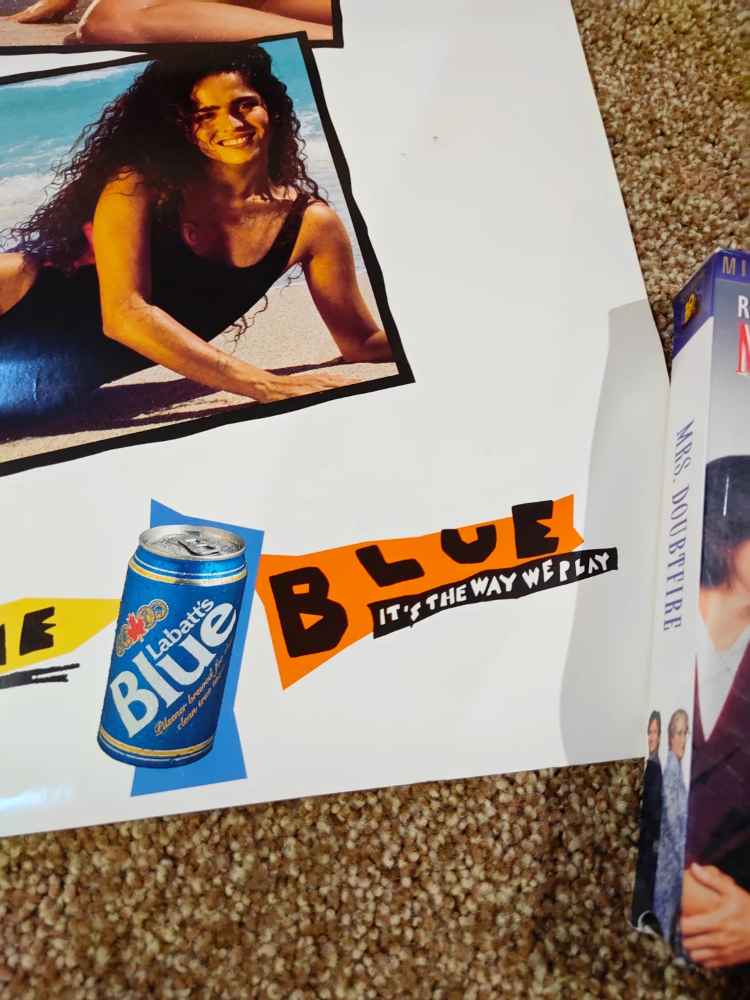 Vintage 90's Summertime Labatts Blue Promo Poster - photo 5