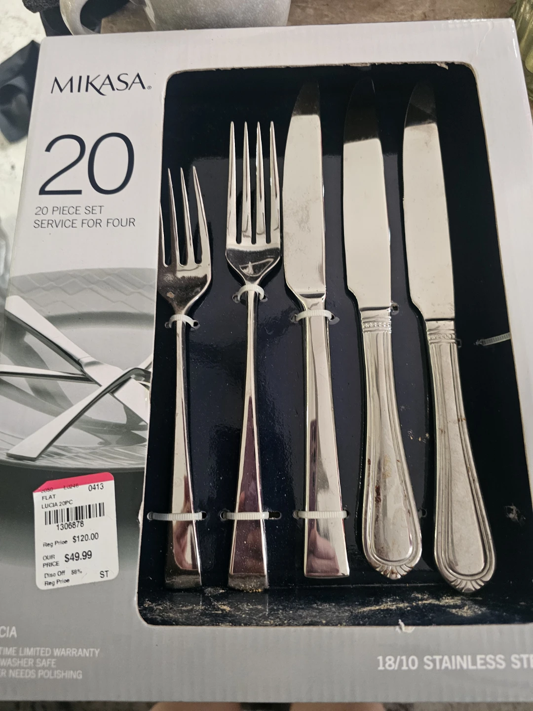 Mikasa Lucia 20-Piece Flatware Set - Service for Four
