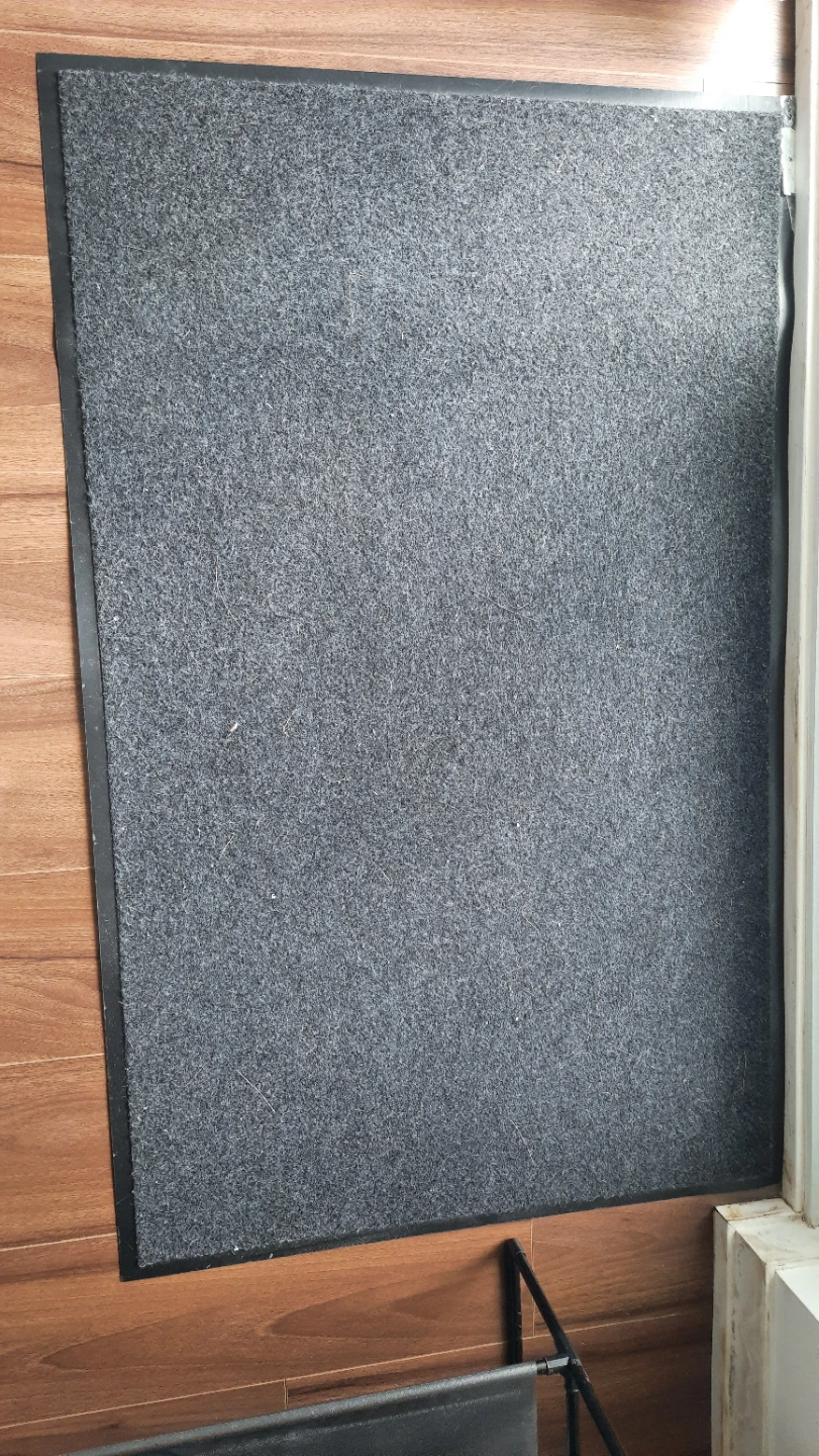 2.5ft * 4ft. Dark Grey Mat vinyl backing - photo 2
