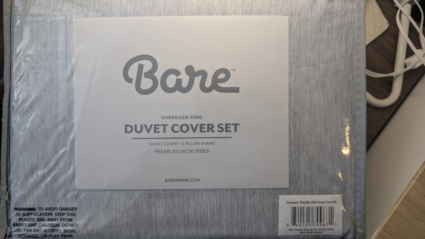 Bare Oversized King Duvet Cover Set - photo 2