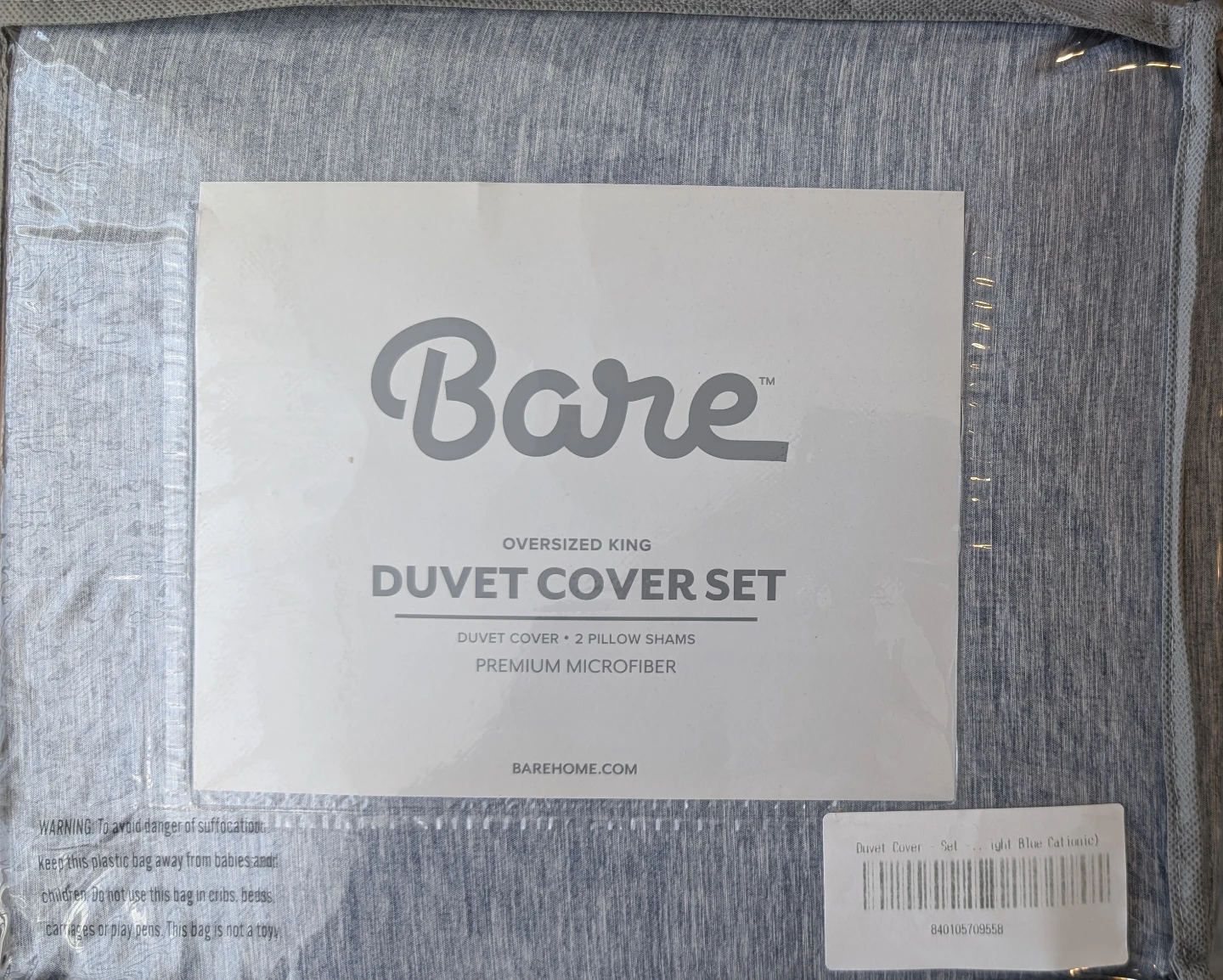 Bare Oversized King Duvet Cover Set - photo 4