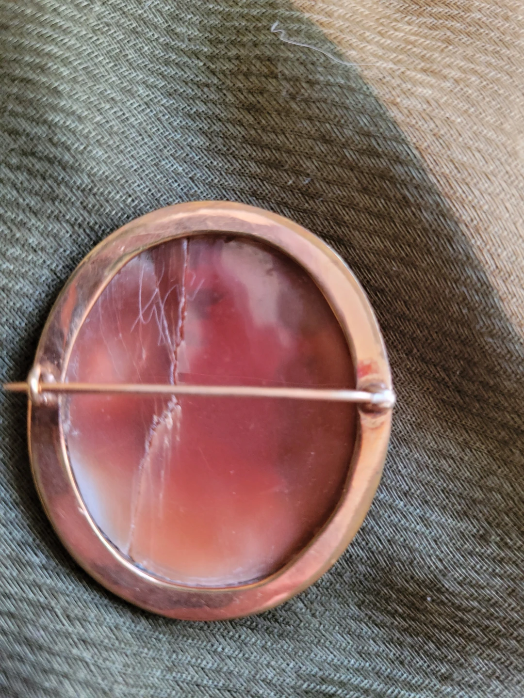 Vintage Cameo Brooch Pin - photo 2