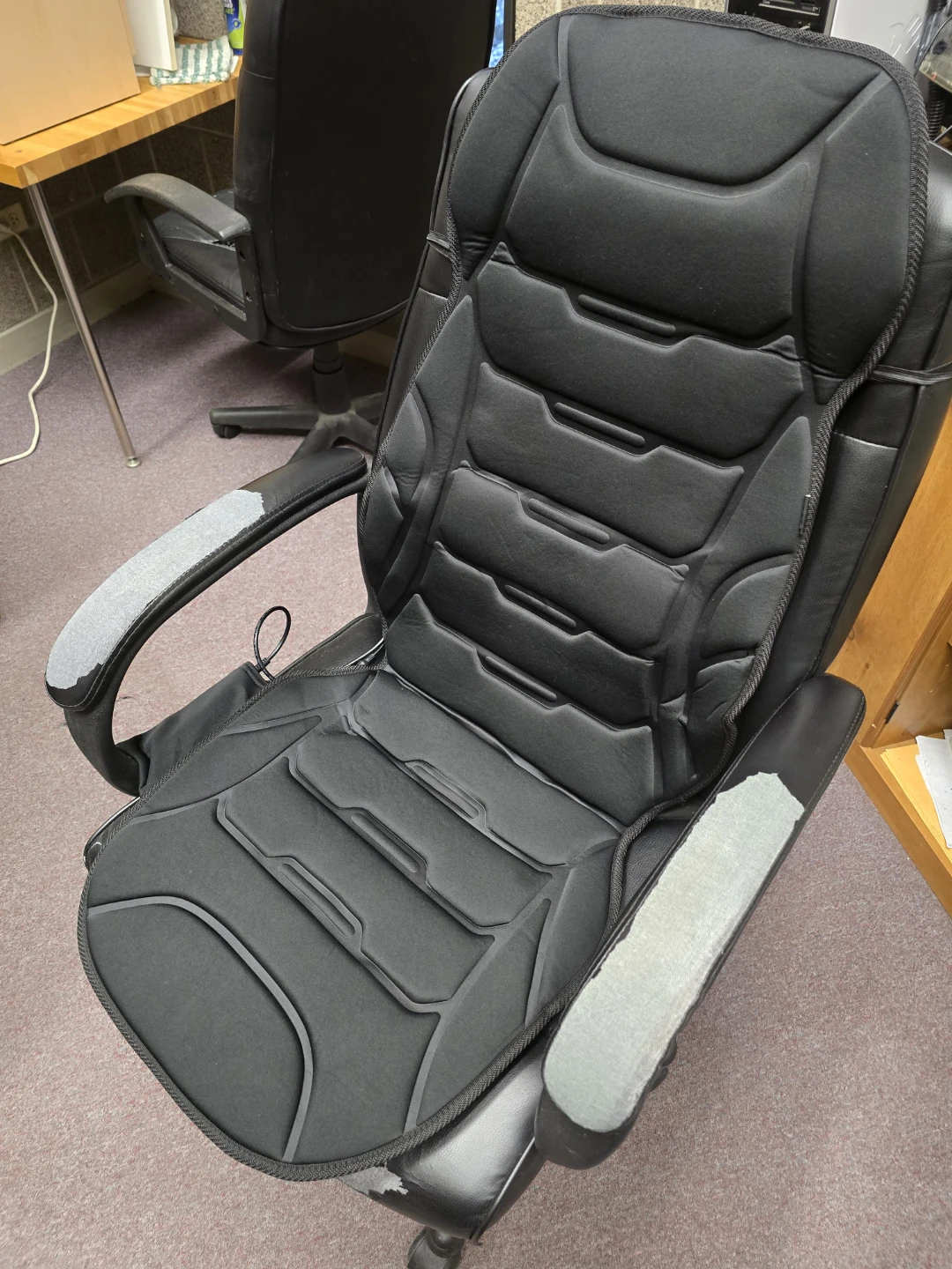 Heated and massaging seat cover
