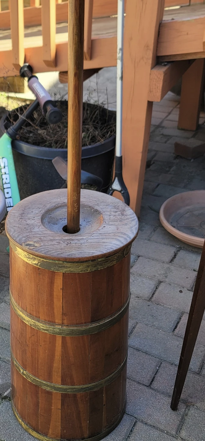 Antique Wooden Butter Churn