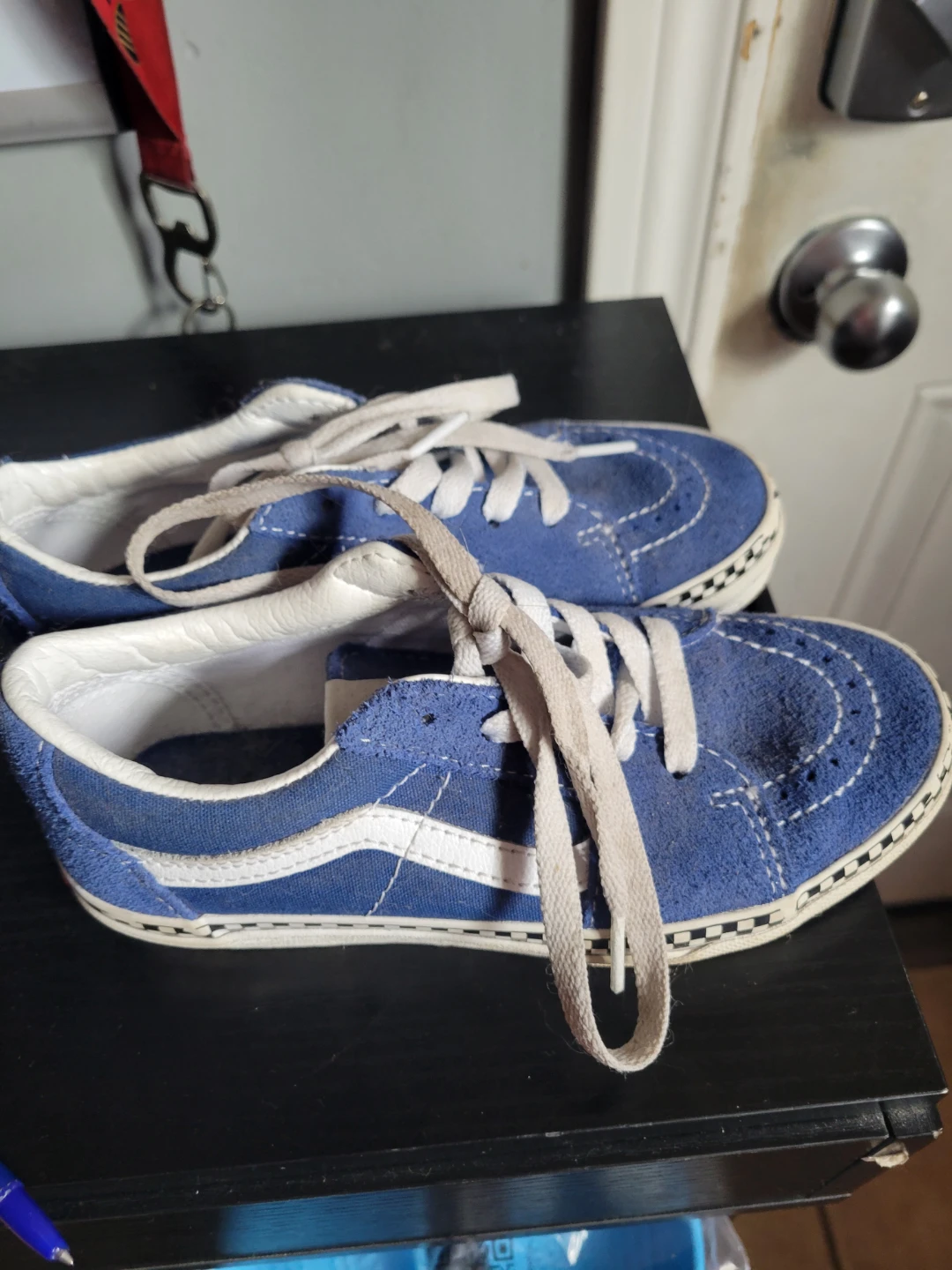 Never worn kids blue Vans size 1