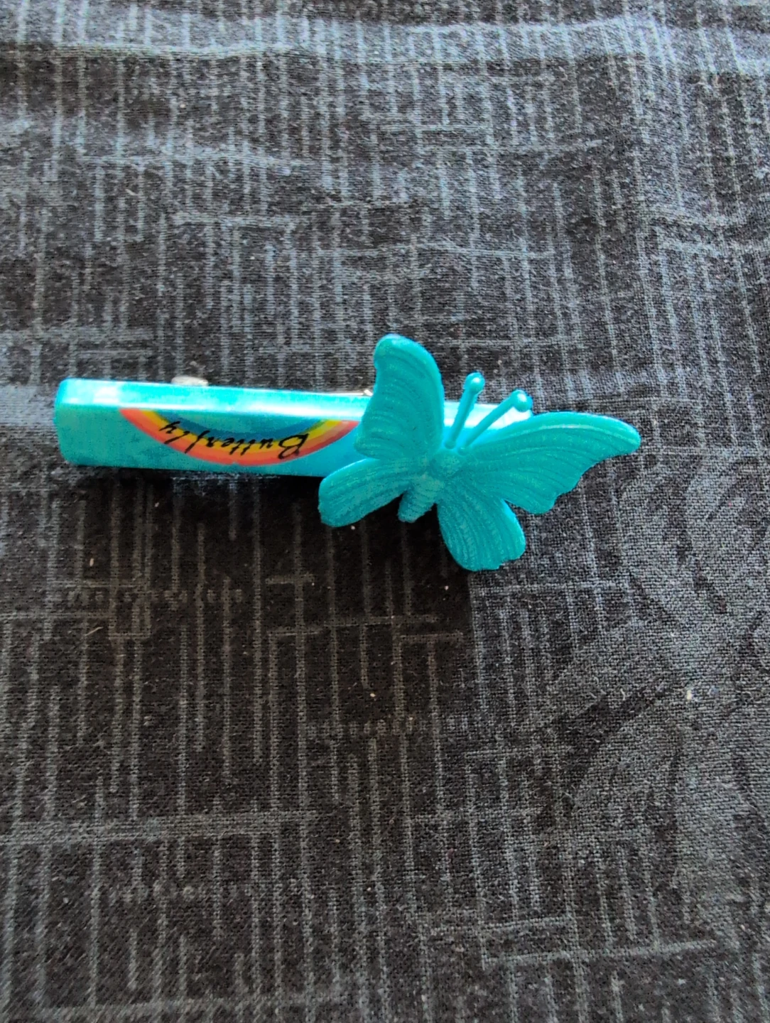 Turquoise Butterfly Barrette - photo 2