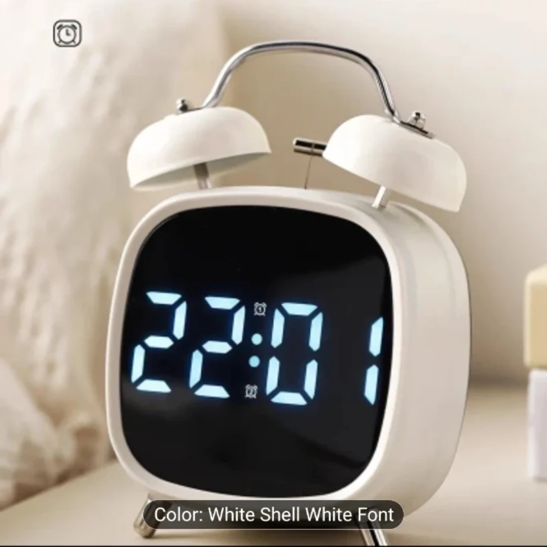 White LED Alarm Clock