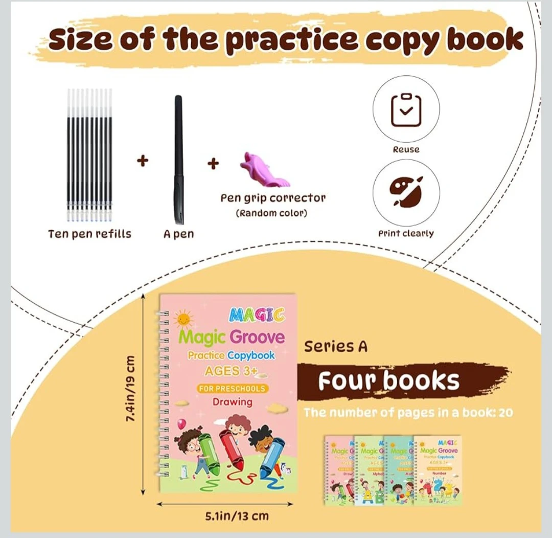 Magic Groove Practice Copybook Set for Preschools - photo 3