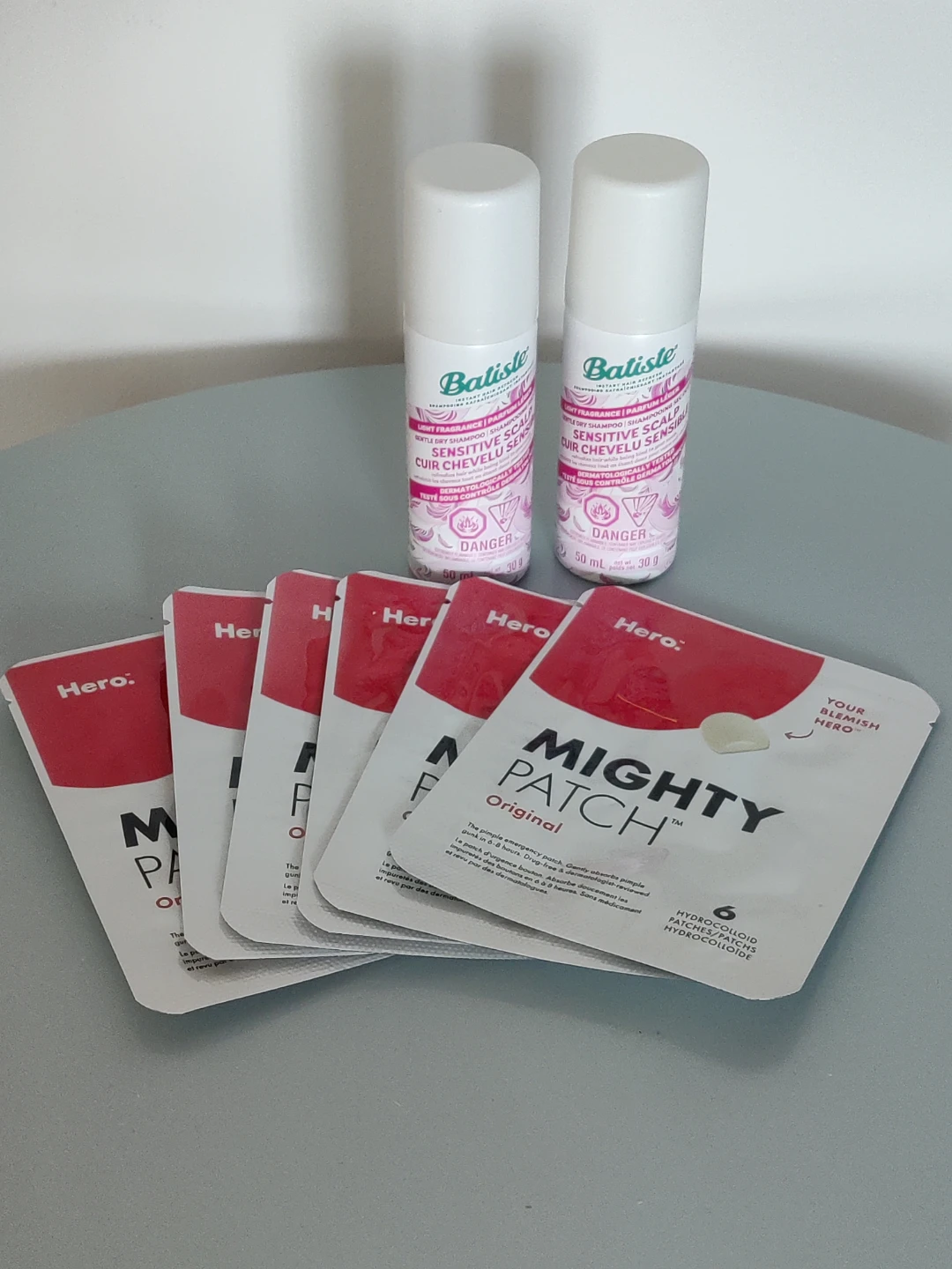 Dry Shampoo & Mighty Patch