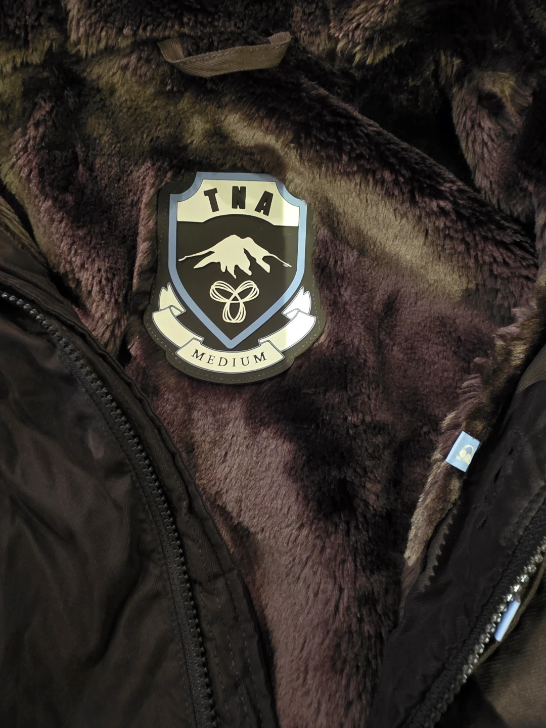 TNA Brown Fur Lined Winter Jacket - Medium - photo 2