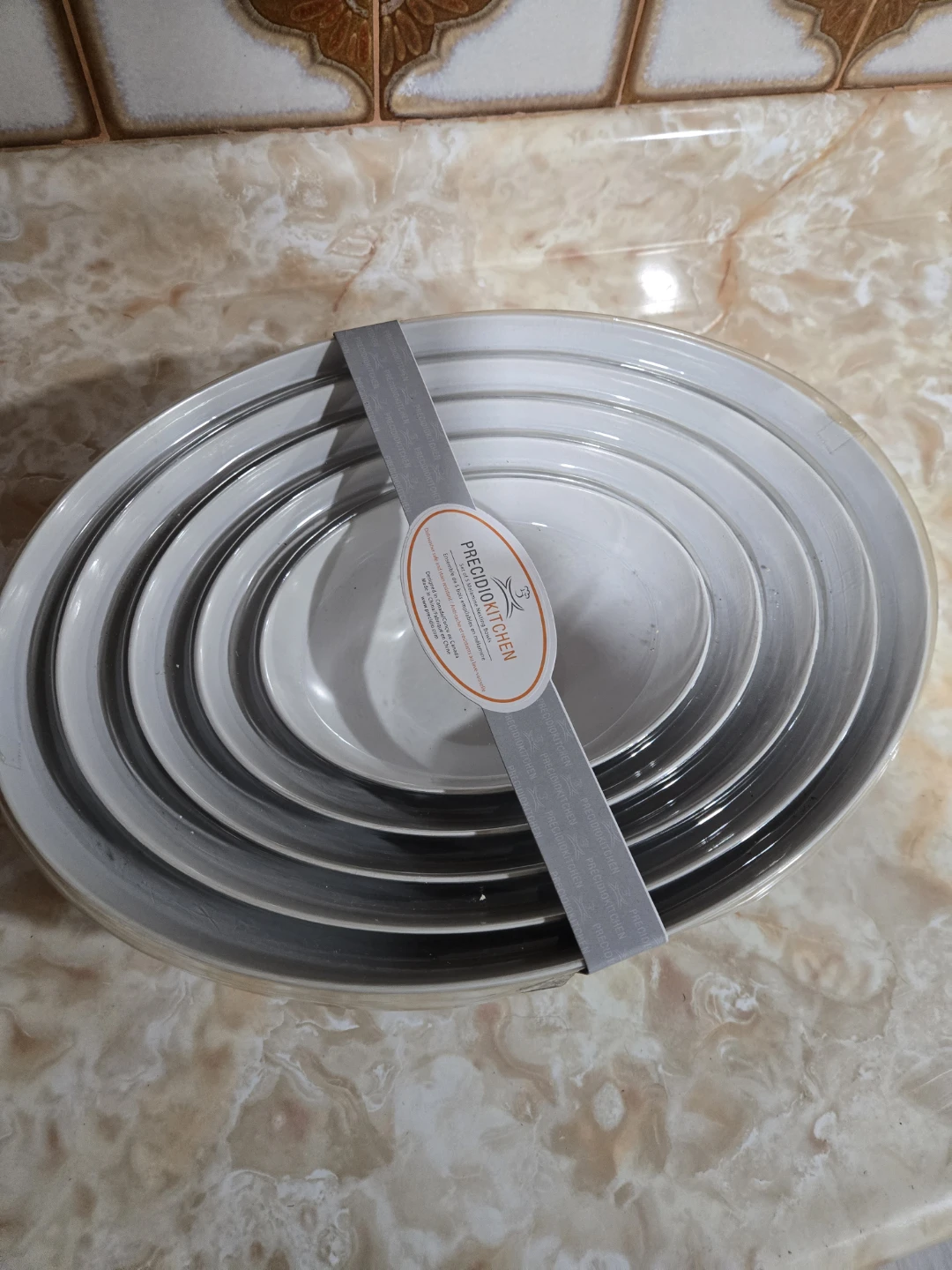 New PRECIDIOKITCHEN Set of 5 Melamine Nesting Bowls - photo 4