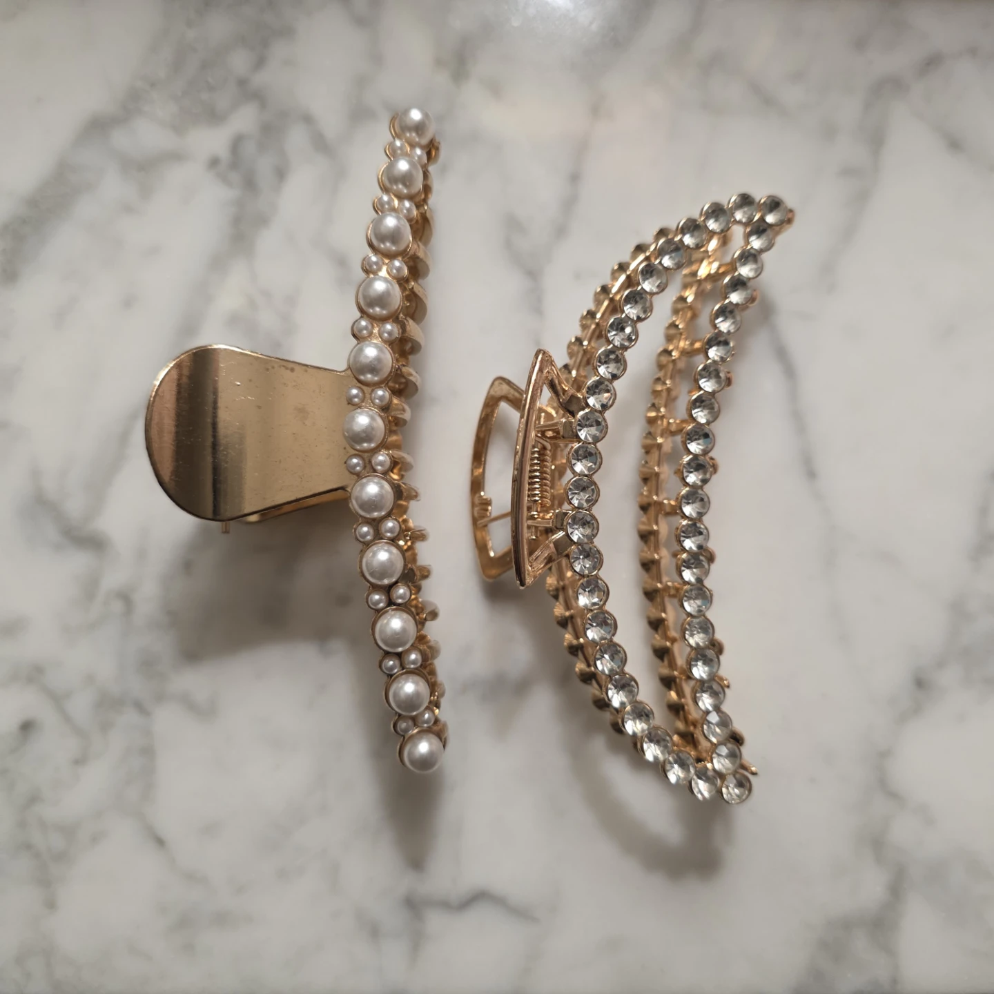 Jeweled Metal Claw Hair Clips - photo 2