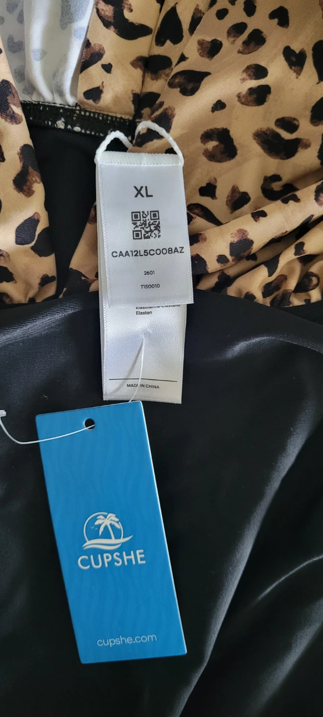 BNWT Women's Leopard/Black One Piece Swimsuit XL - photo 4