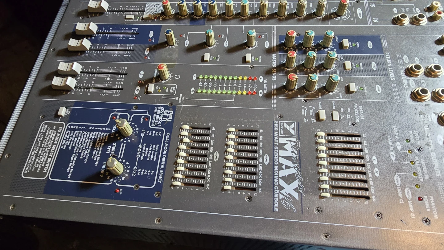 Yorkville powered mixer, powermax 16 - photo 4