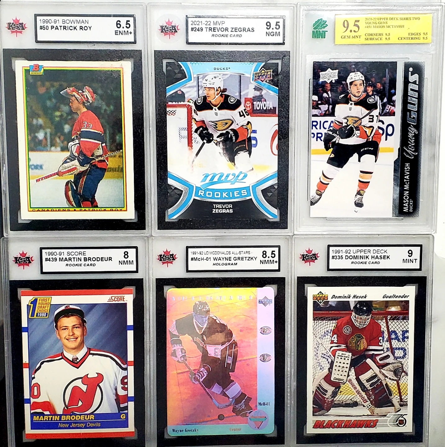 Graded Hockey cards