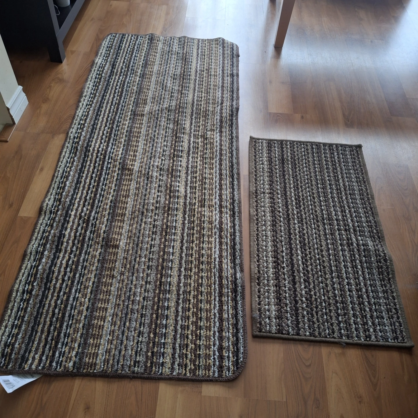 Striped Accent Rug Set $10