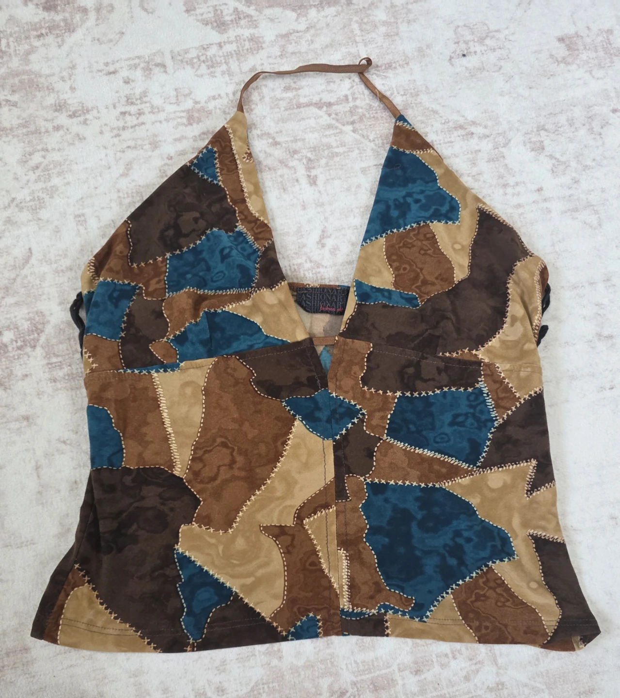 Patchwork Halter Top