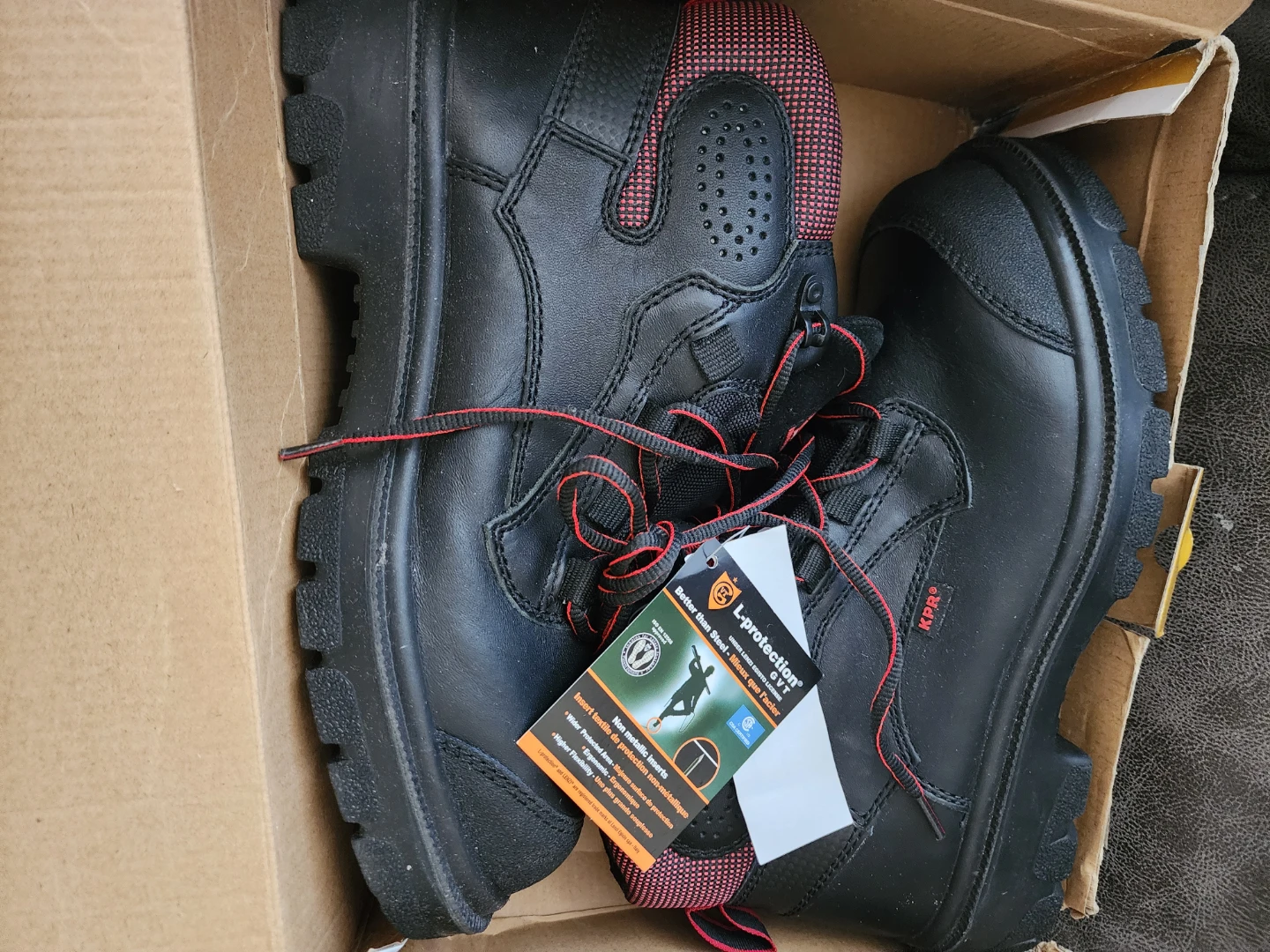Bottes de sécurité KPR L-protection GVT noires homme taille 7 - photo 2