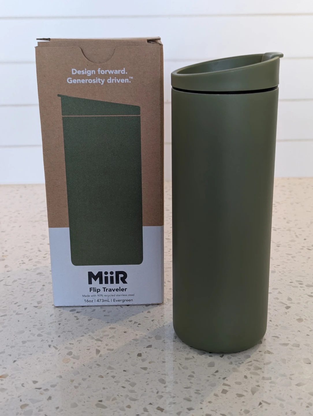 MiiR Flip Traveler Tumbler 16oz Evergreen