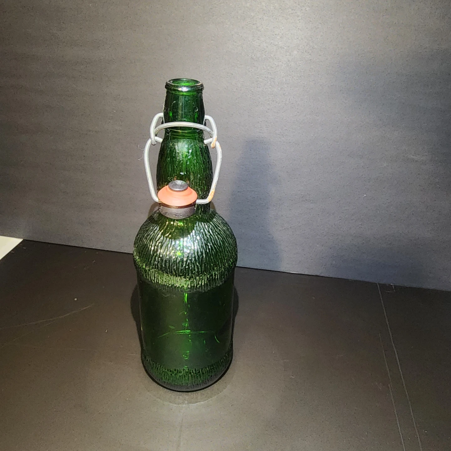 Vintage Green Swing Top Glass Bottle - photo 2