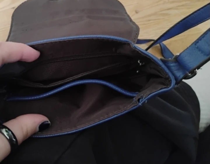 Nicole Lee Blue Leather Crossbody Bag - photo 3