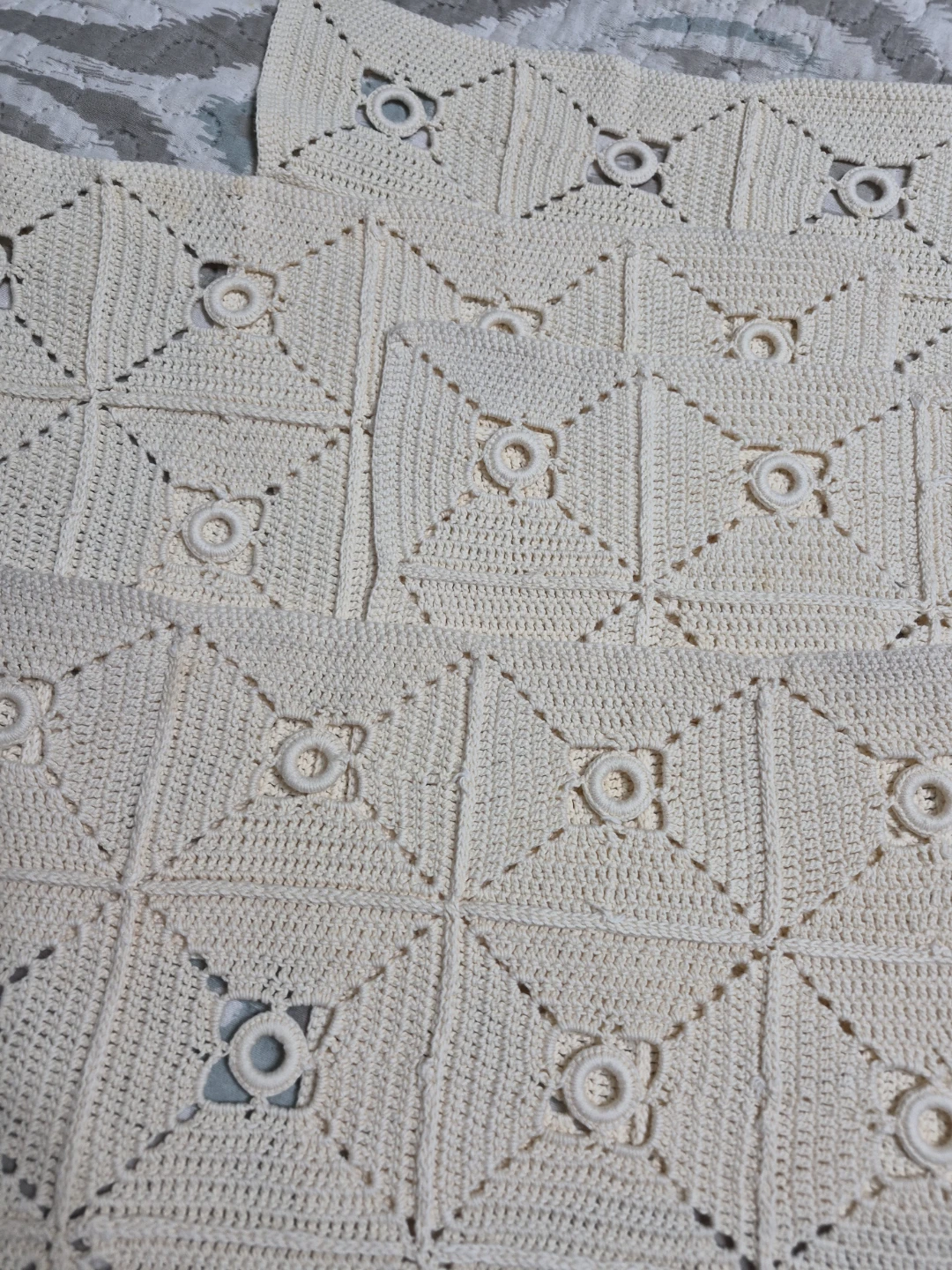 Set of 4 Vintage Crocheted 11" x 15" Table Decor - photo 5