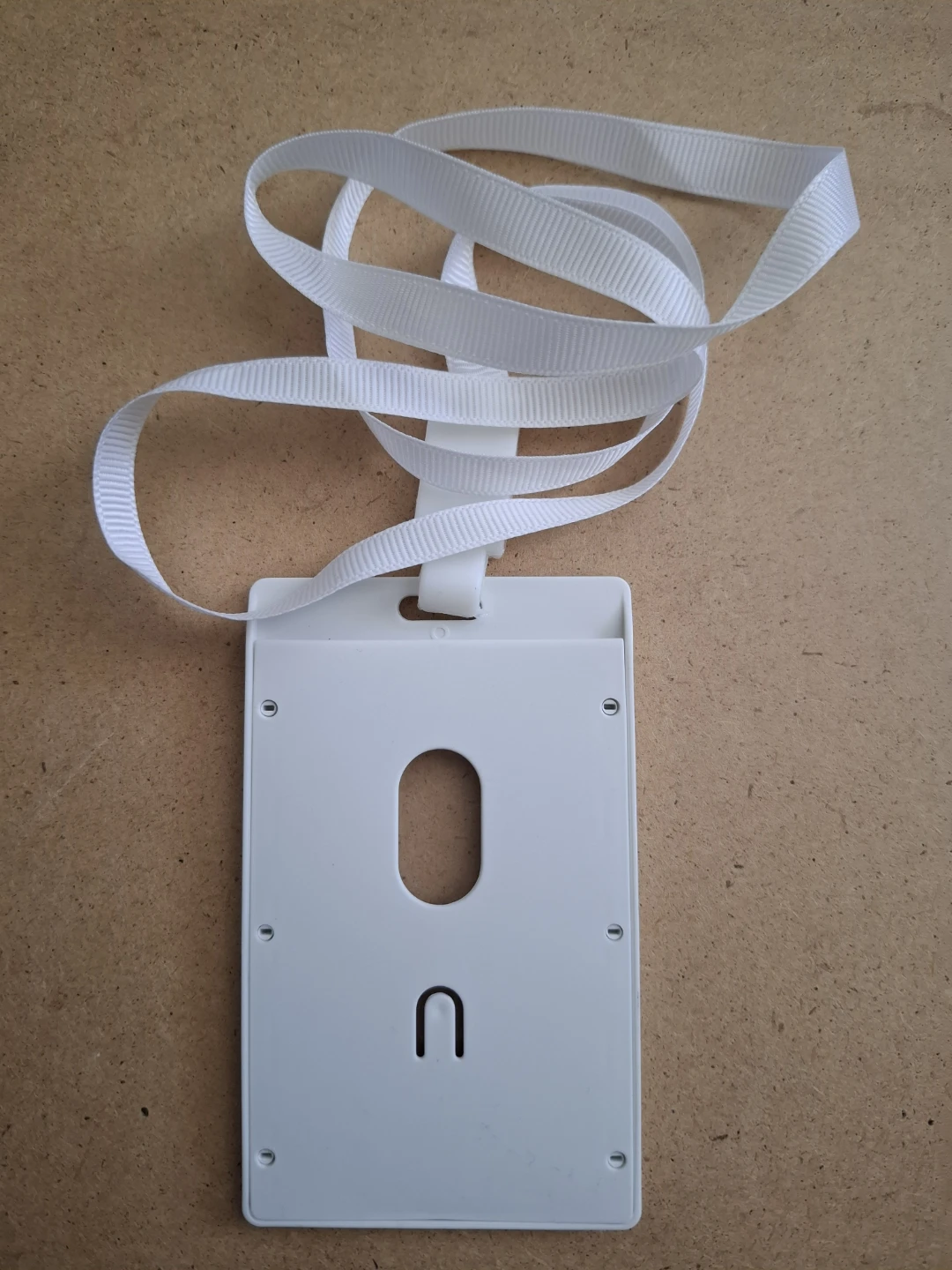 White Lanyard Badge Holder - photo 2