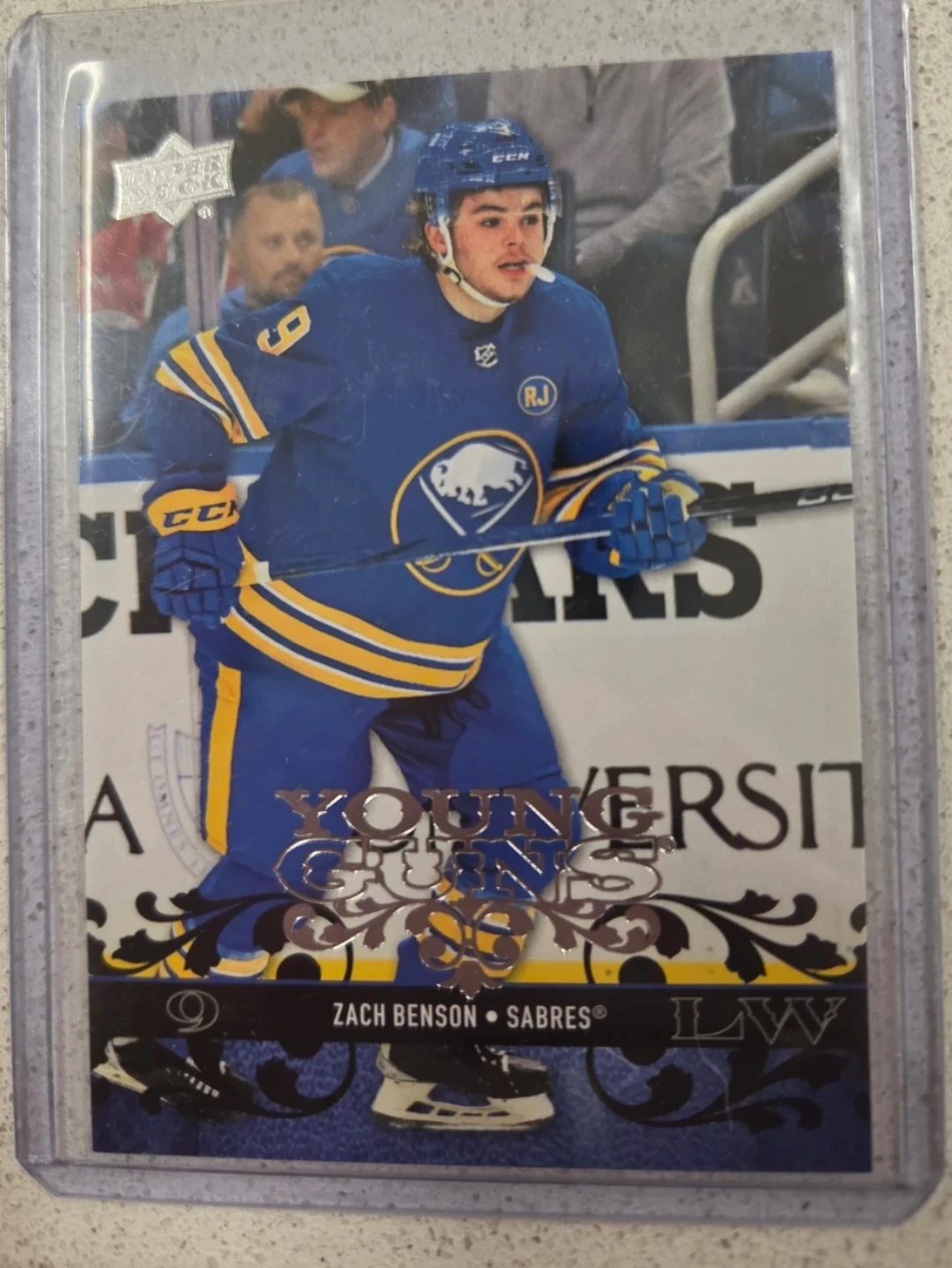 2023-24 Upper Deck Zach Benson Young Guns Hockey Card