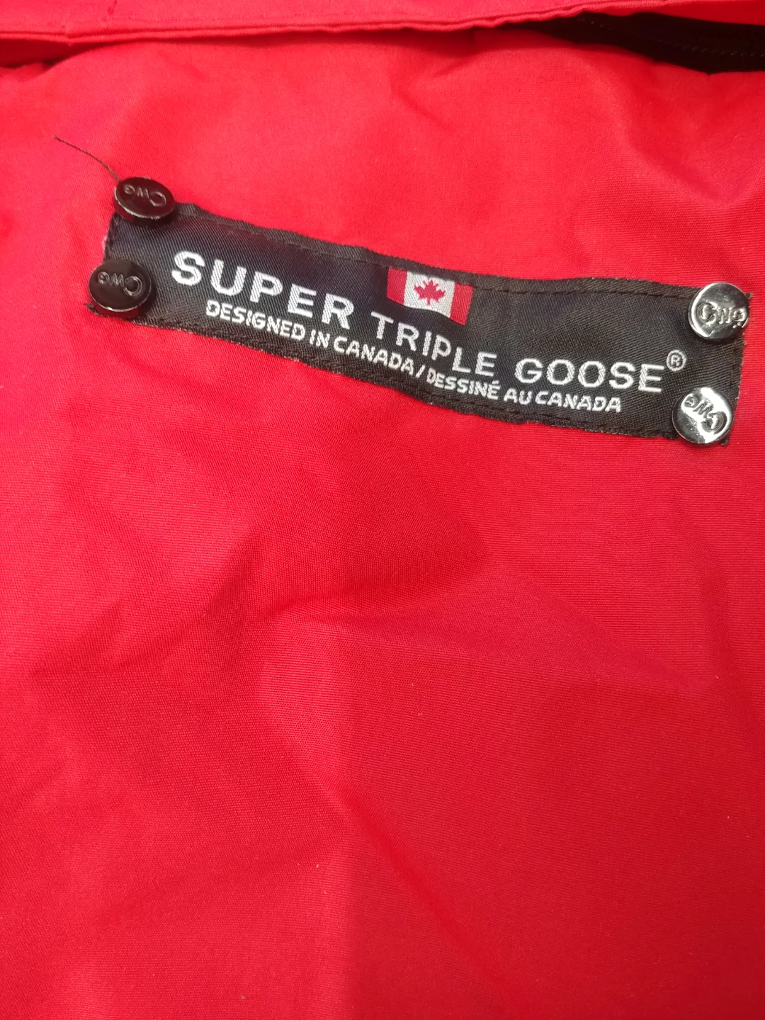 Super Triple Goose Red Winter Jacket XXL - photo 4