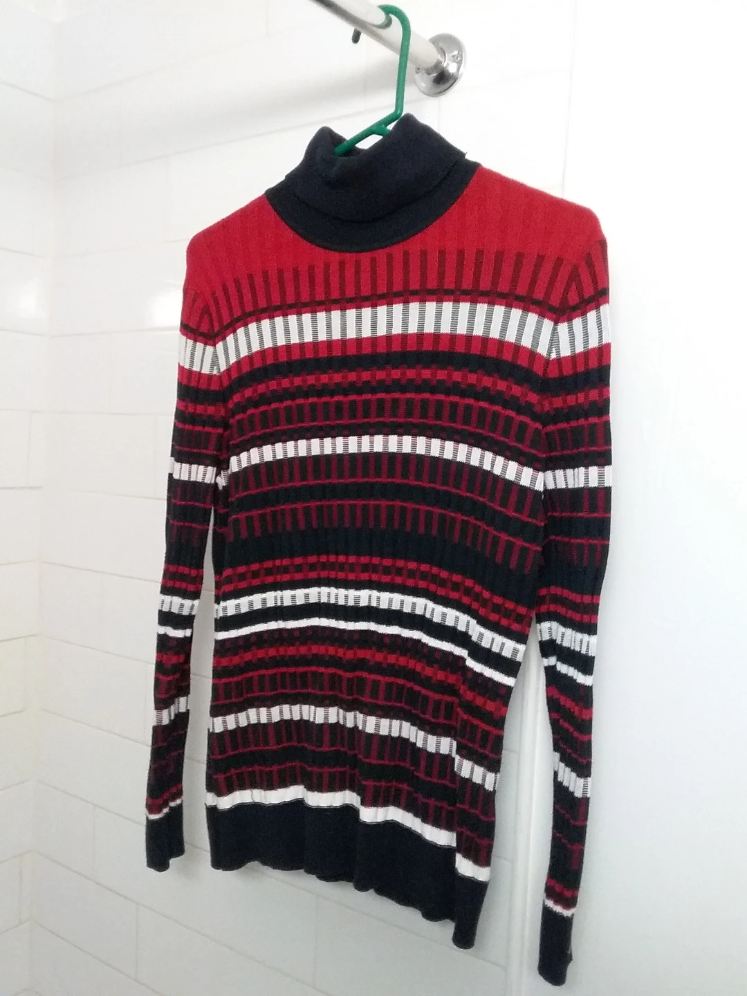 Striped Turtleneck Sweater