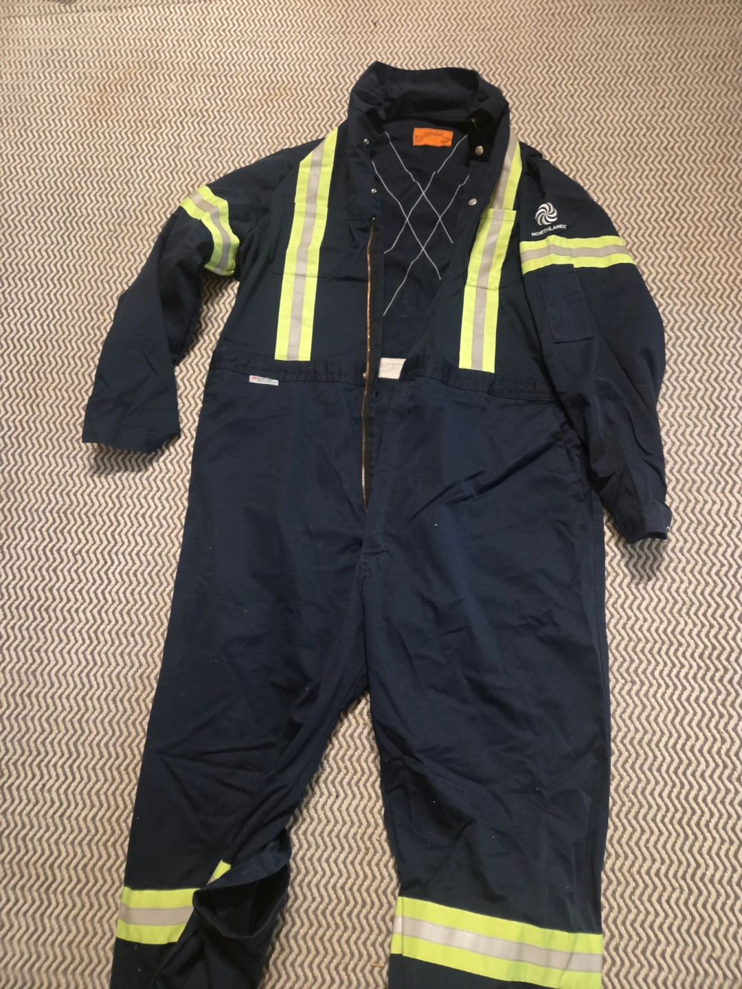 Northlands Navy Coveralls with 3M Reflective Material