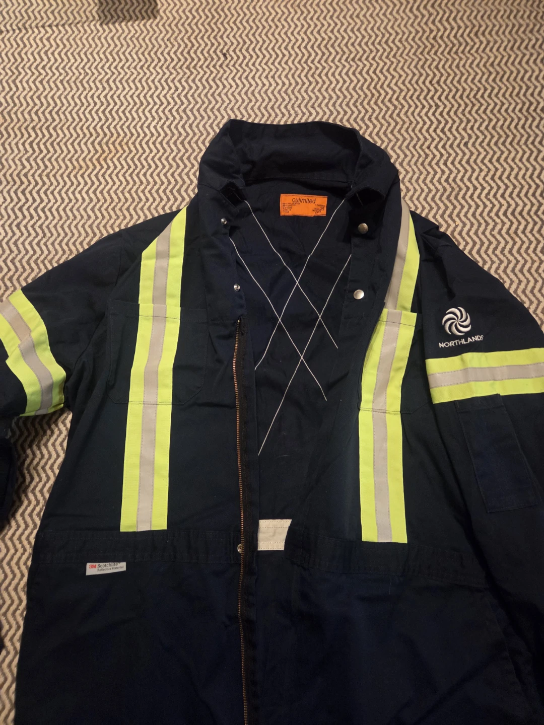 Northlands Navy Coveralls with 3M Reflective Material - photo 2