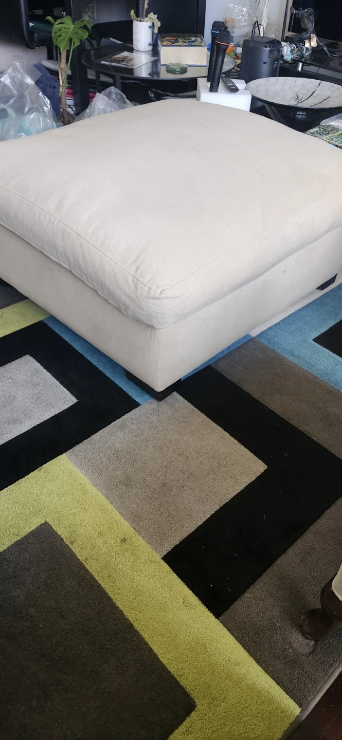 Large Square Upholstered Ottoman