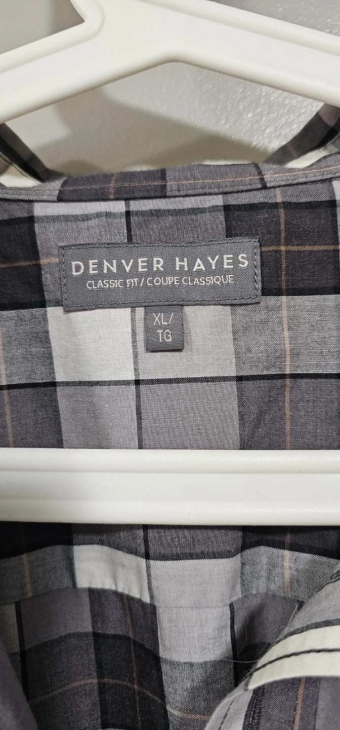 Denver Hayes Men's Plaid Long Sleeve Shirt XL - photo 2