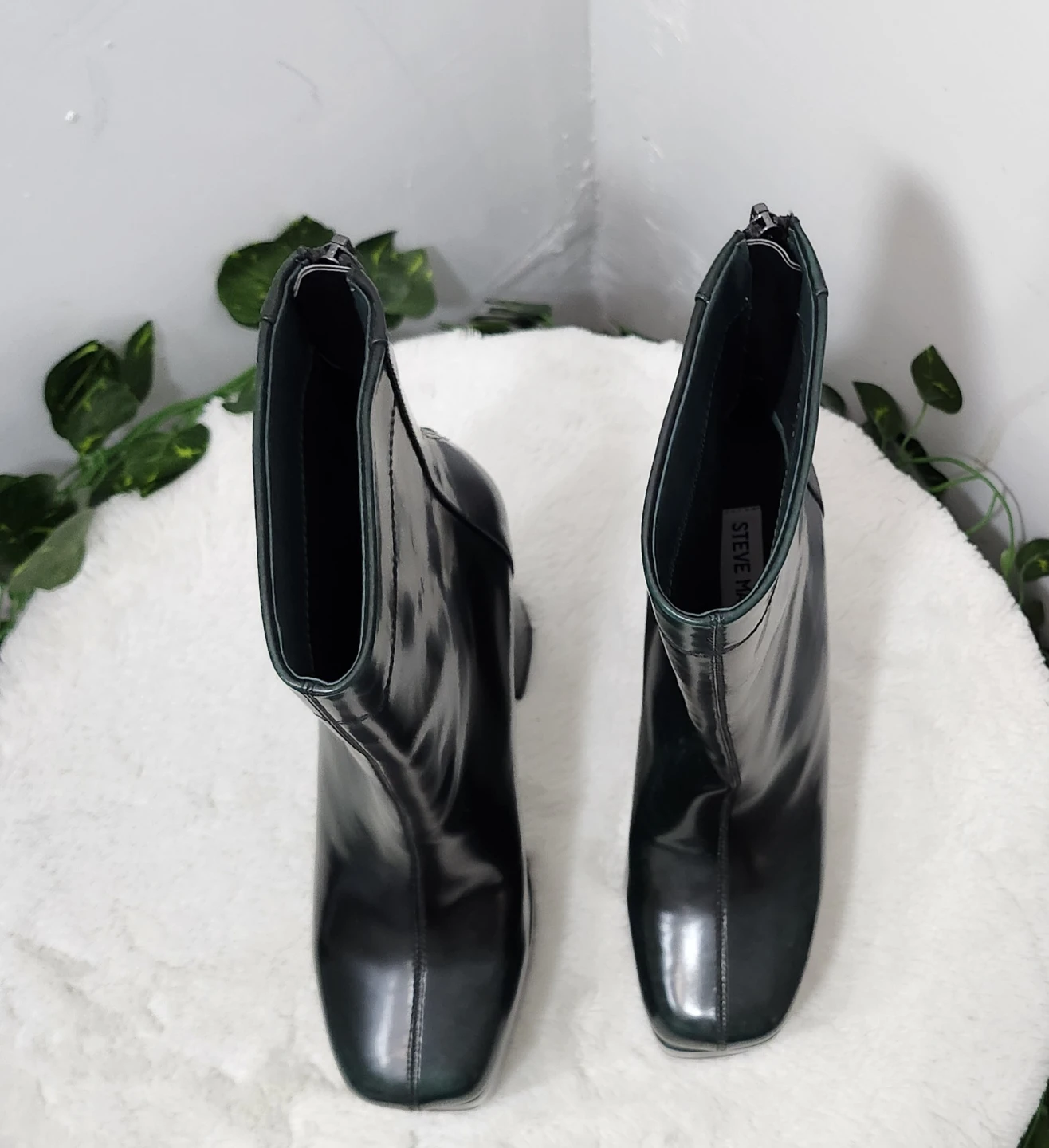 Steve Madden Green Platform Heeled Ankle Boots - photo 5