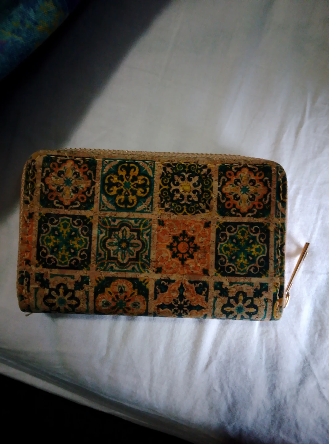 Cork Wallet with Portuguese Tile Pattern 🌱 - photo 2
