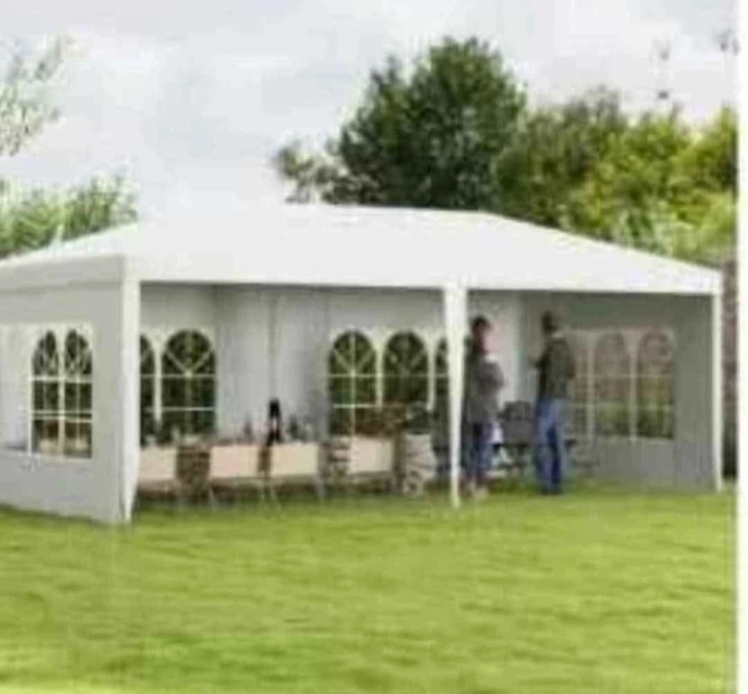 White Canopy Tent with Sidewalls