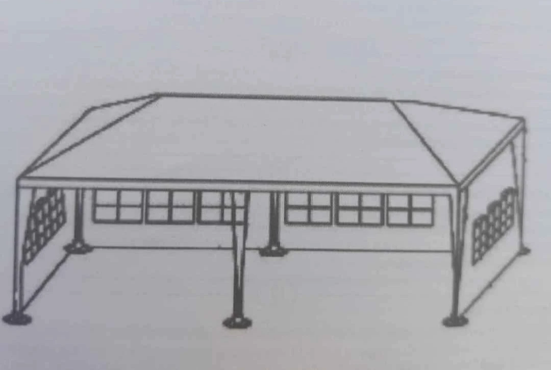 White Canopy Tent with Sidewalls - photo 3