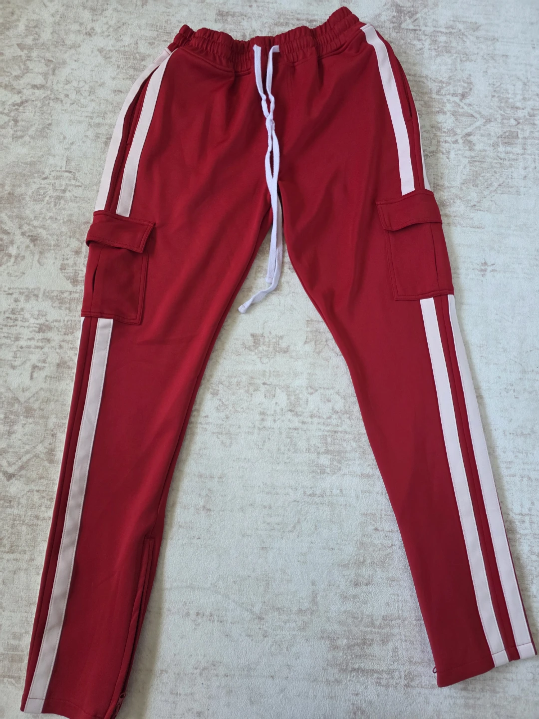 Fashion Nova Men's Red Jogger Pants Size M