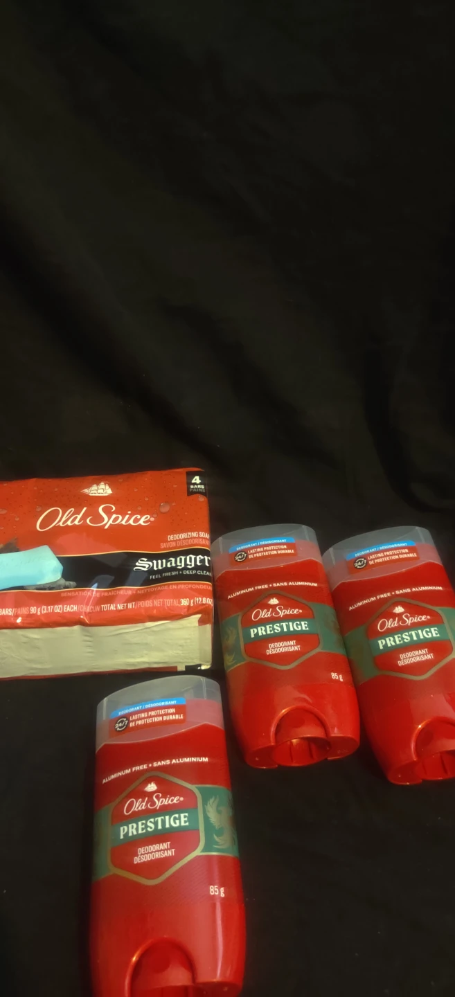 Old Spice Prestige Deodorant (3 sticks) & Swagger Soap (4 bars)